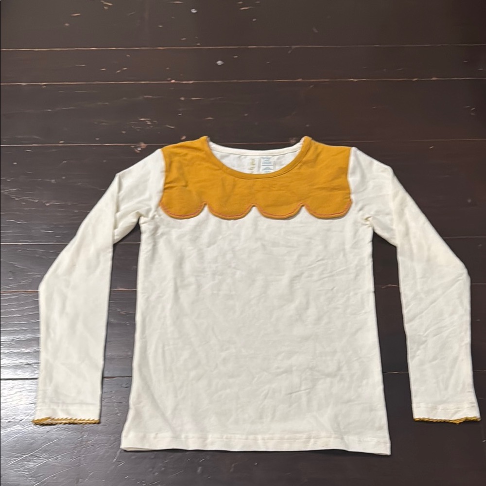 Matilda Jane Cream and Gold Long Sleeve Tee Girls size 8